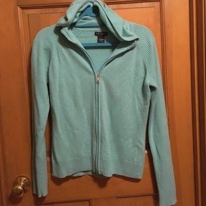 Cashmere zip up sweater